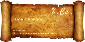 Kura Csongor névjegykártya